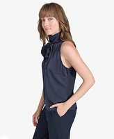 Tommy Hilfiger Women's Sleeveless Tie-Neck Top