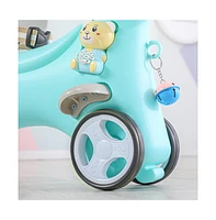 Slickblue Rocking Horse for Toddlers, Safe and Durable Plush Ride-On Toy for Kids