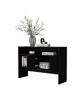 Fm Furniture Bylas Console Table in Melamine With Two Doors y Open Storage