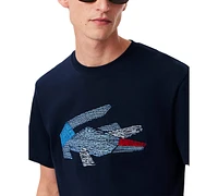 Lacoste Men's Short Sleeve Logo Graphic Crewneck T-Shirt