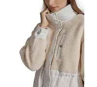 Andrew Marc Sport Women's Sherpa Trim Longline Quilted Jacket
