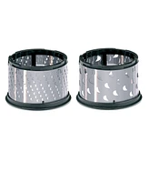 Gefu Stainless Steel 2 Drum Rotary Grater with Attachable Container and Lid