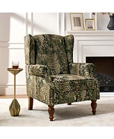 Hulala Home Jim Traditional Armchair with Thick Cushion