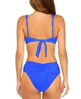 Raisins Juniors Ruched Tie Back Bikini Top Bottoms