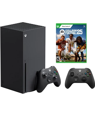 Microsoft Xbox X Bundle With Extra Controller and College Football 25 Game