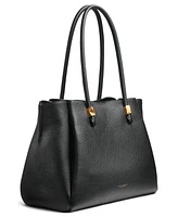 Donna Karan New York Quogue Leather Triple Compartment Tote Bag