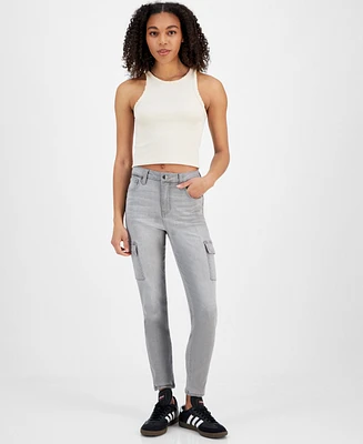 Celebrity Pink Juniors' Mid-Rise Cargo Skinny Jeans