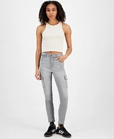 Celebrity Pink Juniors' Mid-Rise Cargo Skinny Jeans