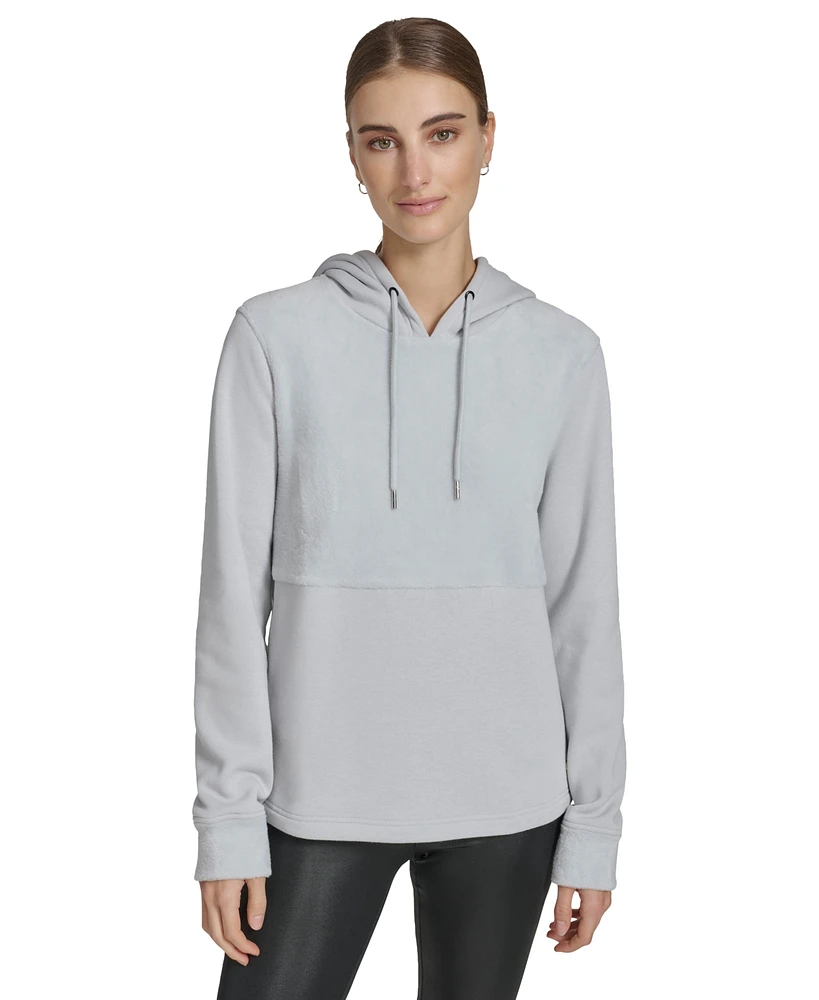 Andrew Marc Sport Women's Faux-Fur-Trim Hoodie