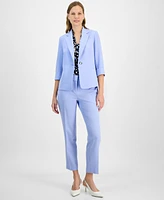 Kasper Women's 3/4-Sleeve One-Button Blazer, Regular & Petite Sizes