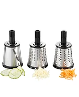 Gefu Stainless Steel Large 7 Piece Rotary Drum Grater