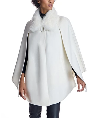 Julia & Stella by Maximilian Women's Wool Blend Cape