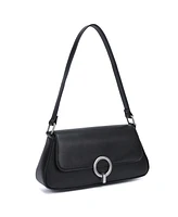 French Connection Mona Smooth Ring Closure Shoulder Bag