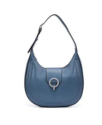 French Connection Charm Smooth Ring Closure Hobo , Legion Blue