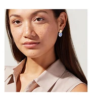 Ana Luisa Enamel Earrings - Mini Kinoko Marble Blue