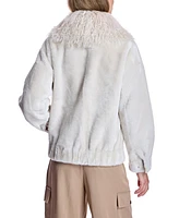 Julia & Stella by Maximilian Women's Oversized Shearling Jacket