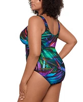 Miraclesuit Plus Palma Paradiso Oceanus Tummy-Control One-Piece Swimsuit