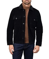 Bagatelle Homme Men's Faux Nubuck Trucker Jacket