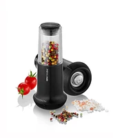 Gefu Stainless Steel With Ceramic Grinder Black Finish Salt or Pepper Mill