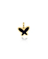 The Lovery Onyx Butterfly Charm 14K Gold