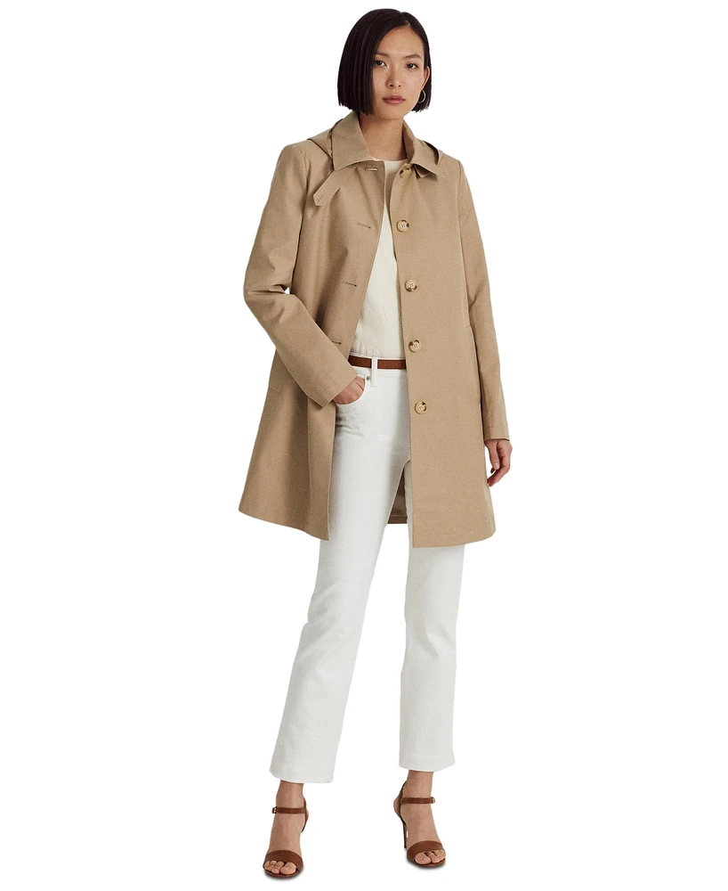 Lauren Ralph Women's Hooded Raincoat