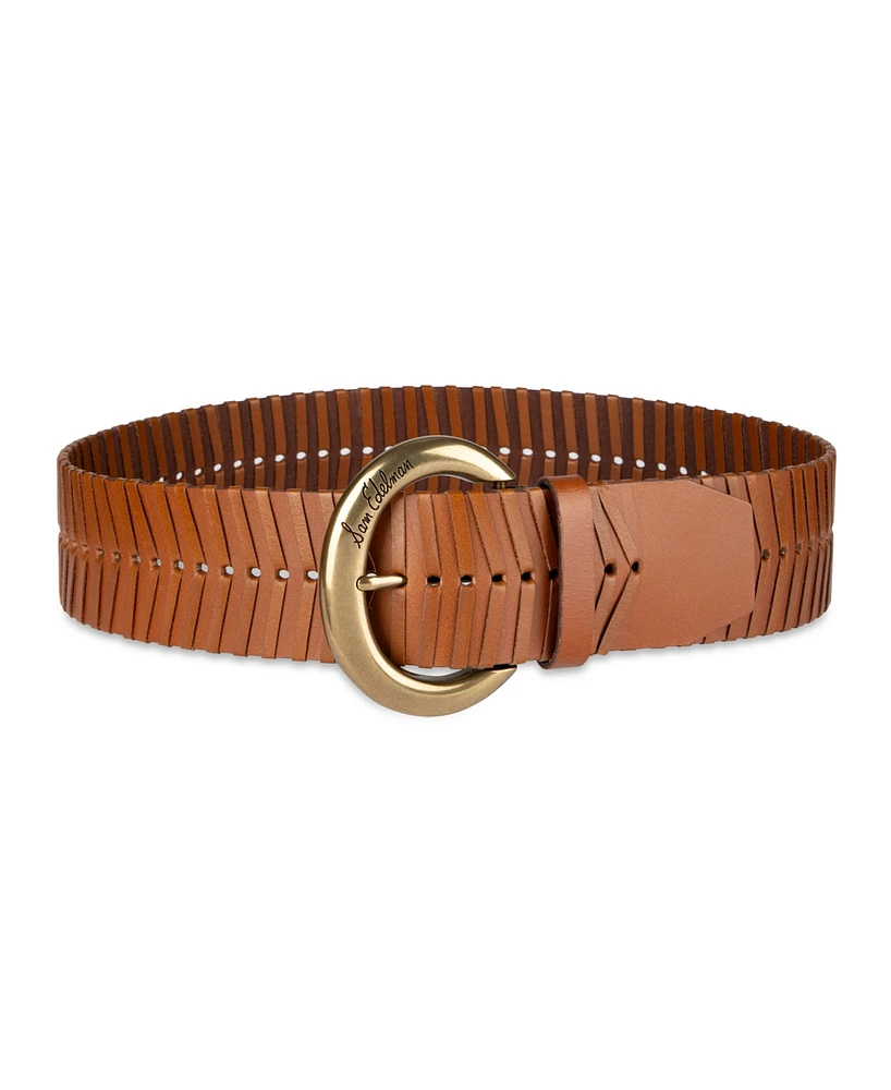 Sam Edelman Women's Wide Width Laced Woven Leather Belt