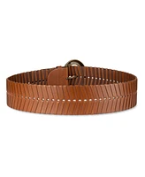 Sam Edelman Women's Wide Width Laced Woven Leather Belt