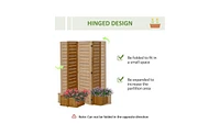 Slickblue Versatile Wooden Planter Box for Gardens – Ideal for Flowers, Herbs, and Vegetables