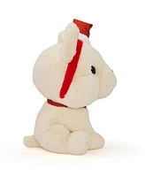 Geoffrey's Toy Box 10" French Bulldog with Christmas Hat Plush Toy, Created for Macy's