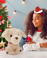 Geoffrey's Toy Box 10" Golden Retriever with Christmas Hat Plush Toy, Created for Macy's