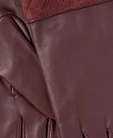 Lauren Ralph Lauren Suede Plaid Cuff Gloves