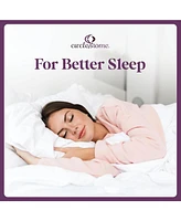 Circles Home Soft as Silk Fitted Sheet with Durable Elastic Skirt for Snug Fit