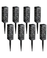 Maggift Solar Led Garden Lights for, Automatic Led Halloween Christmas Decorative Landscape Lighting 6-Pack