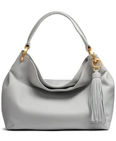 Donna Karan New York Glenwood Leather Shoulder with Tassel Detail