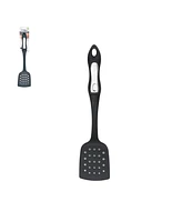 Hamilton Beach Slotted Spatula Turner Hard Plastic Heat-Resistant 14in Soft-Touch Ergonomic Handle Heavy Duty, Spatulas Turner for Vegetables & Flippi