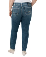 Silver Jeans Co. Plus Suki Mid-Rise Curvy-Fit Straight-Leg