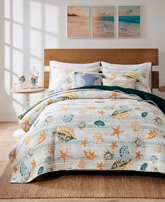 Greenland Home Fashions Kona Coastal Paradise Reversible Quilt Sets