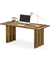 Tribesigns Modern Executive Desk, 62.2" Office Computer Desk, Mid