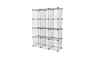 Slickblue 12-Cube Wire Storage Organizer – Modular Cube Shelves for Multifunctional Home and Office Use