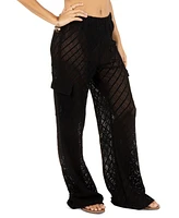 Hurley Juniors' Cotton Crochet Cargo Beach Pants