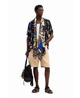 Desigual Men's Shirt with artistic motifs