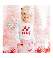 Sweet Wink Little and Big Girls Candy Cane Cutie Sequin Christmas Tutu Skirt