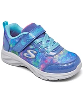 Skechers Toddler Girls Coastline - Flutter Fly Fastening Strap Casual Sneakers from Finish Line