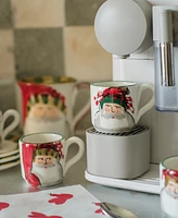 Vietri Old St. Nick Espresso Cup and Saucer