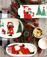 Old St. Nick Handled Rectangular Platter