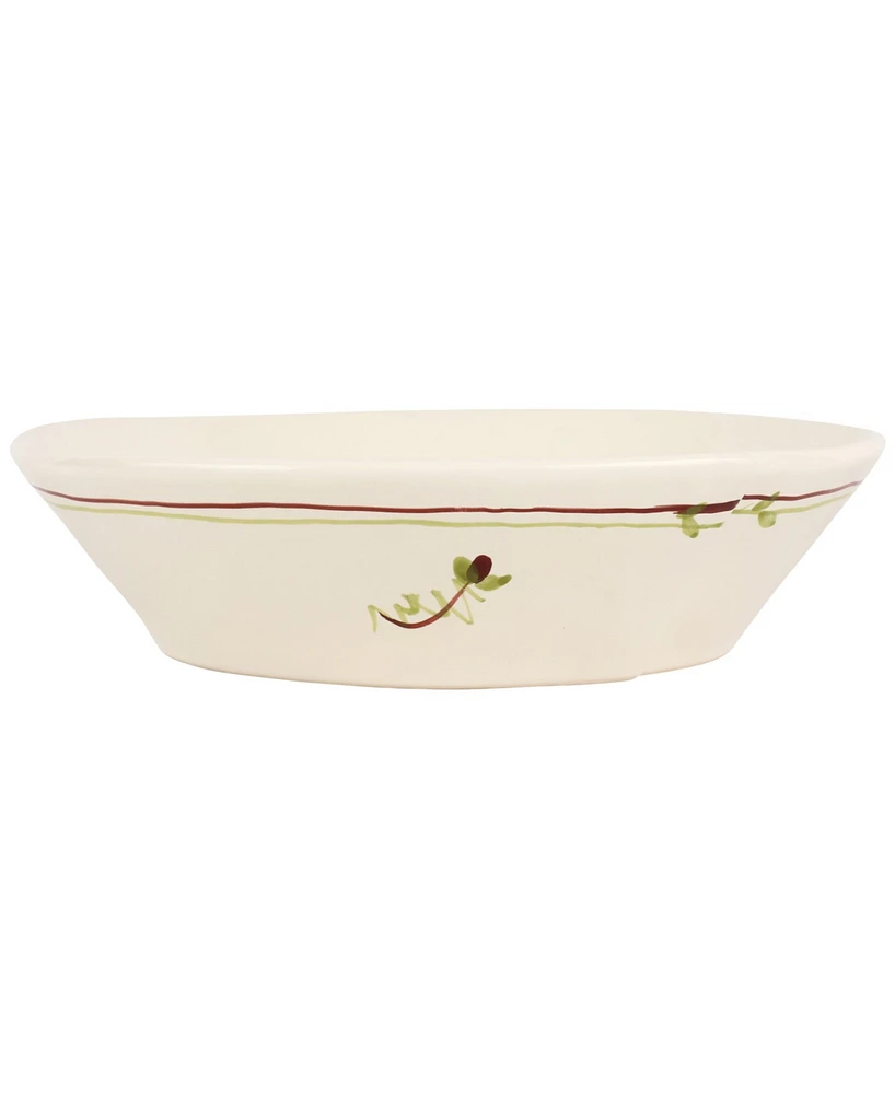 Vietri Lastra Fiori di Bosco Shallow Bowl