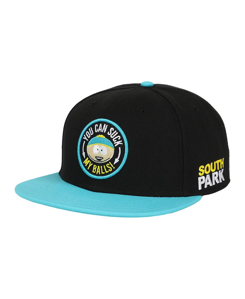 South Park Men's Cartman Quote Black Snapback Hat-osfa