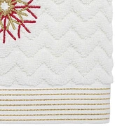 Nicole Miller Luxe Flake 2-Pack Cotton Hand Towel Set, 28" x 16"