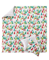 Levtex Merry Bright Holly Jolly Reversible -Pc. Duvet Cover Set