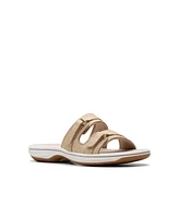 Clarks Women's Cloudsteppers Breeze Piper Comfort Slide Sandals